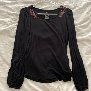 AE Soft and Sexy Black Long Sleeve, XS